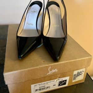 Very Prive Black AUTHENTIC Christian Louboutin pumps.